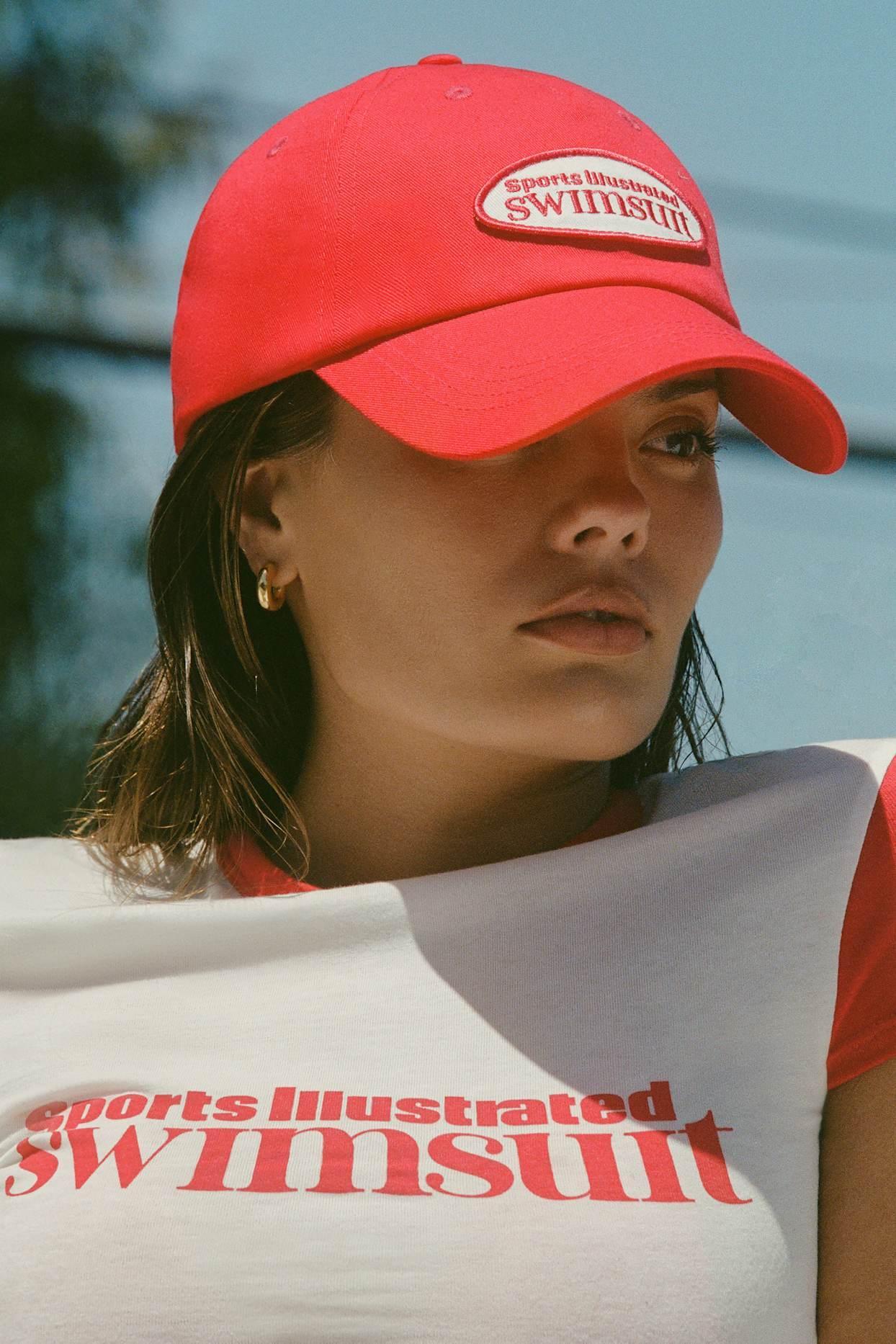 Logo Baseball Cap in Fiery Red Product Image