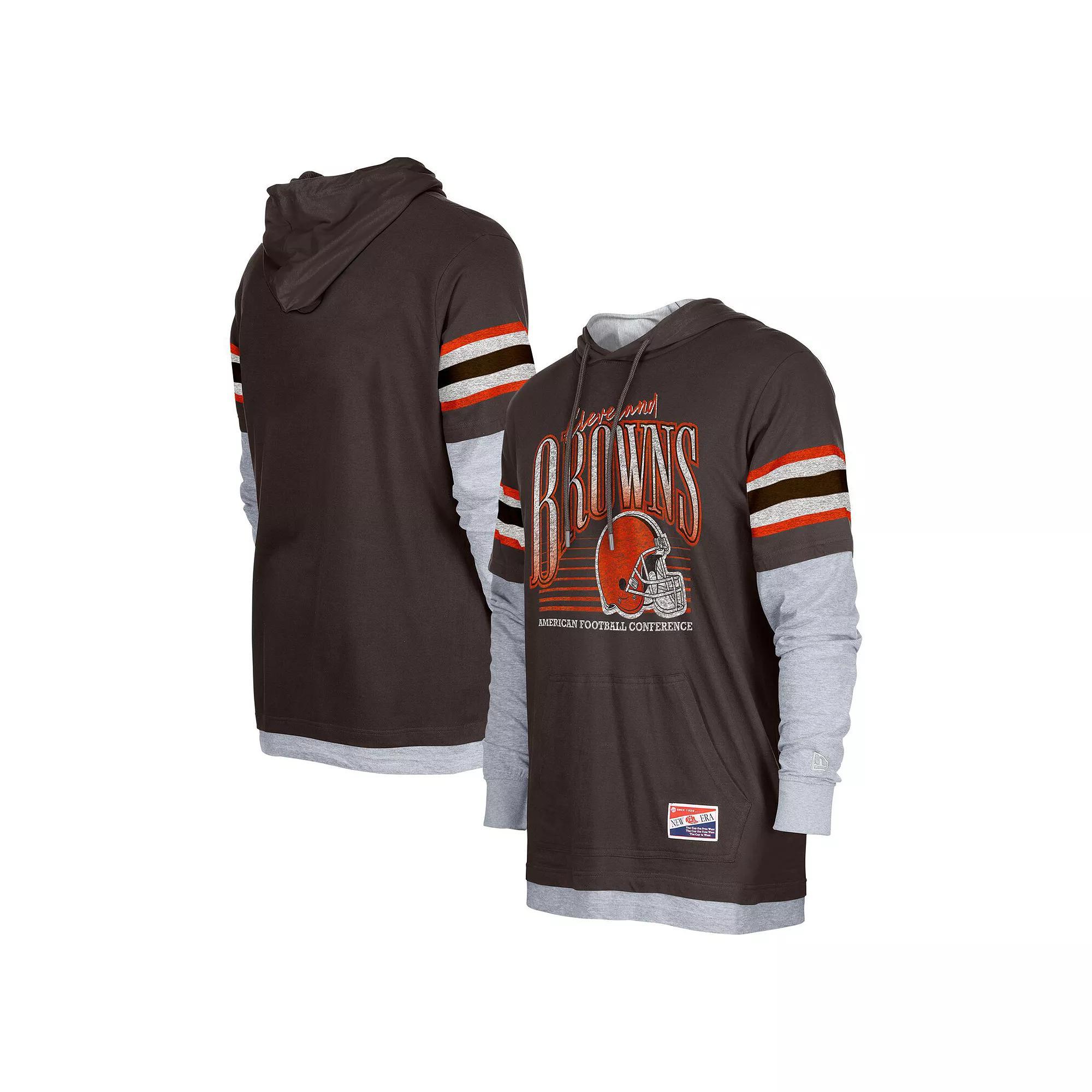 Mens New Era Cleveland s Twofer Long Sleeve Hooded T-Shirt Product Image