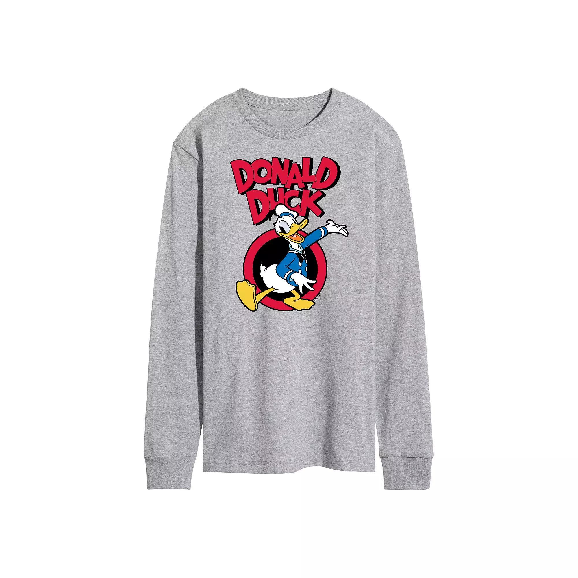 Disneys Donald Duck Mens Long Sleeve Graphic Tee Product Image