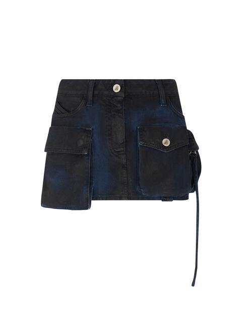 Navy and pirate black ''Fay'' mini skirt Product Image