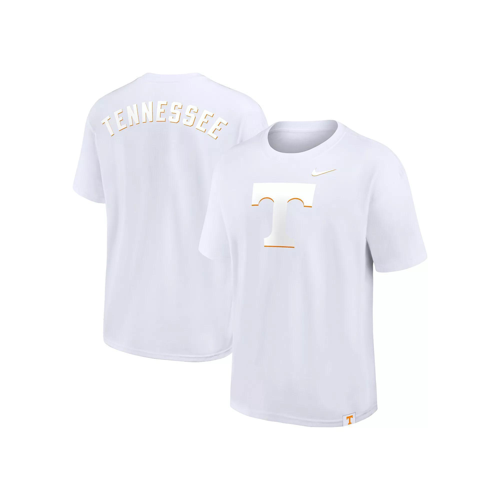Men's Nike White Tennessee Volunteers 2-Hit Statement Max90 T-Shirt, Size: Small Product Image