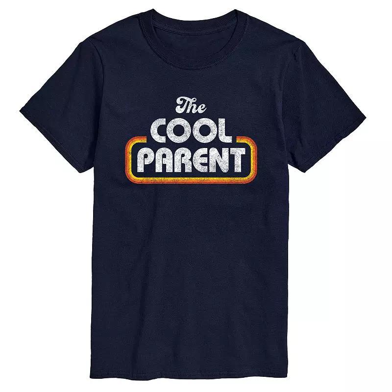 Big & Tall "The Cool Parent" Retro Graphic Tee, Men's, Size: XL Tall, Black Product Image