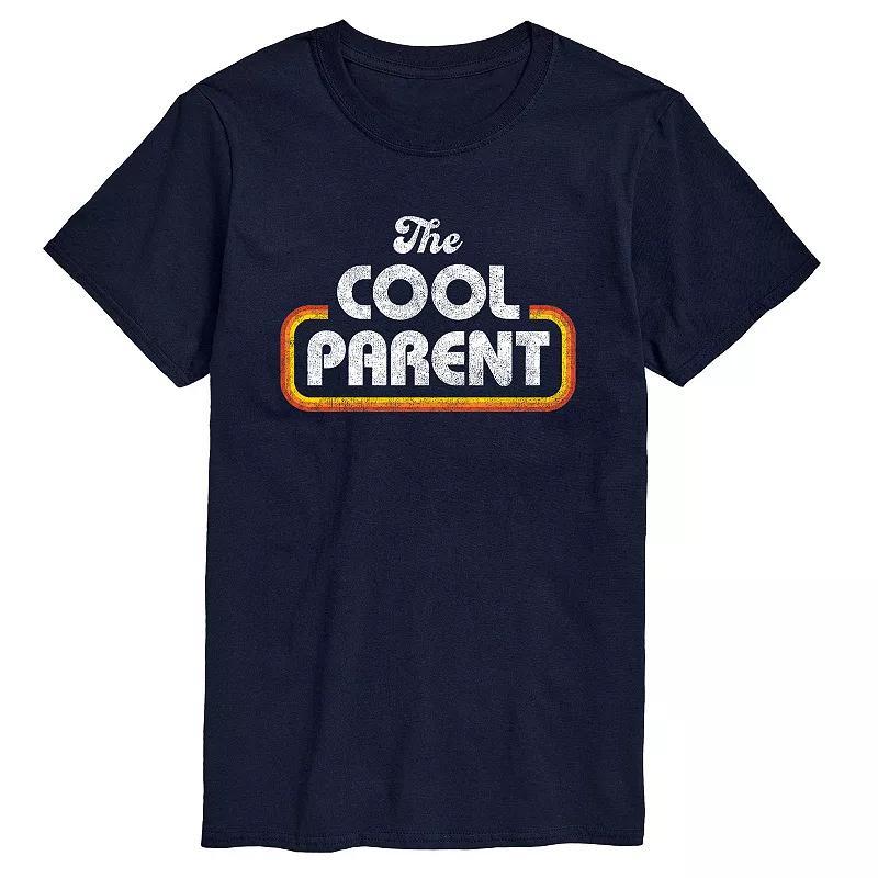Big & Tall "The Cool Parent" Retro Graphic Tee, Men's, Size: XL Tall, Black Product Image