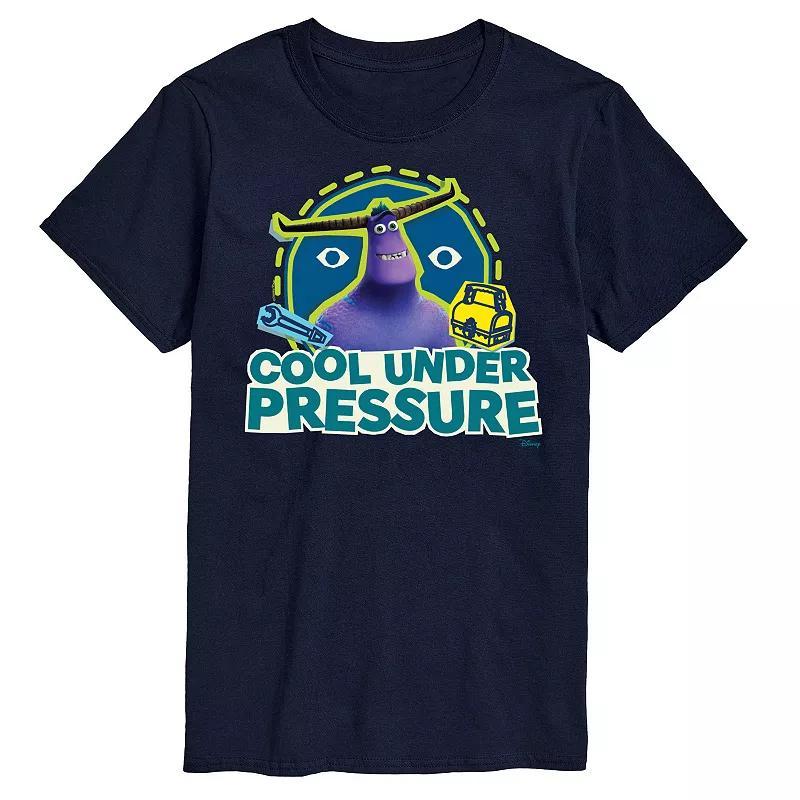 Disney / Pixars Monsters At Work Mens At Cool Under Pressure Graphic Tee Blue Product Image
