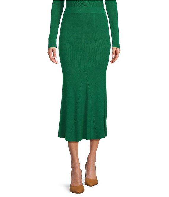 Antonio Melani Brianna Ribbed Knit Coordinating Midi Skirt Product Image