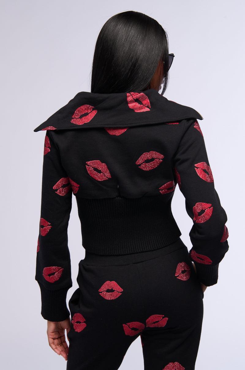 ALL MY KISSES QUARTER ZIP SWEATSHIRT Product Image
