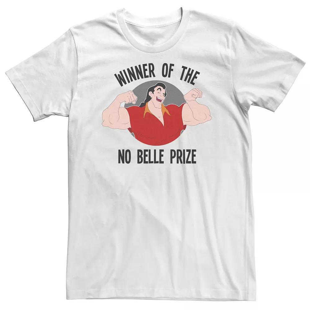 Big & Tall Disney Beauty And The Beast Gaston Winner Tee, Men's, Size: 3XL Tall, White Product Image