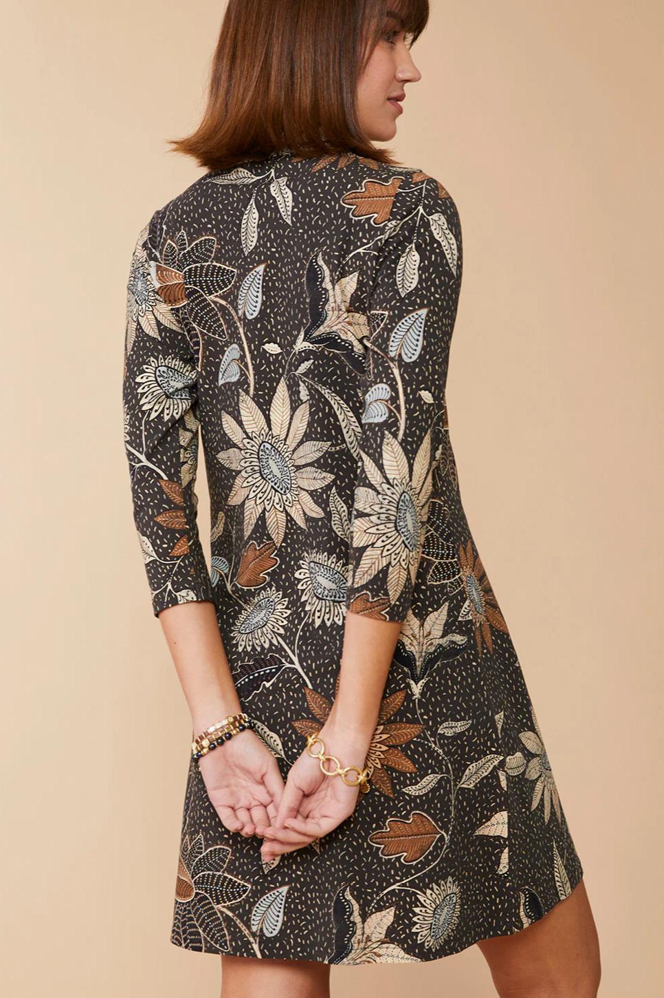 Nora Half-Zip Dress - Botanic Garden Product Image