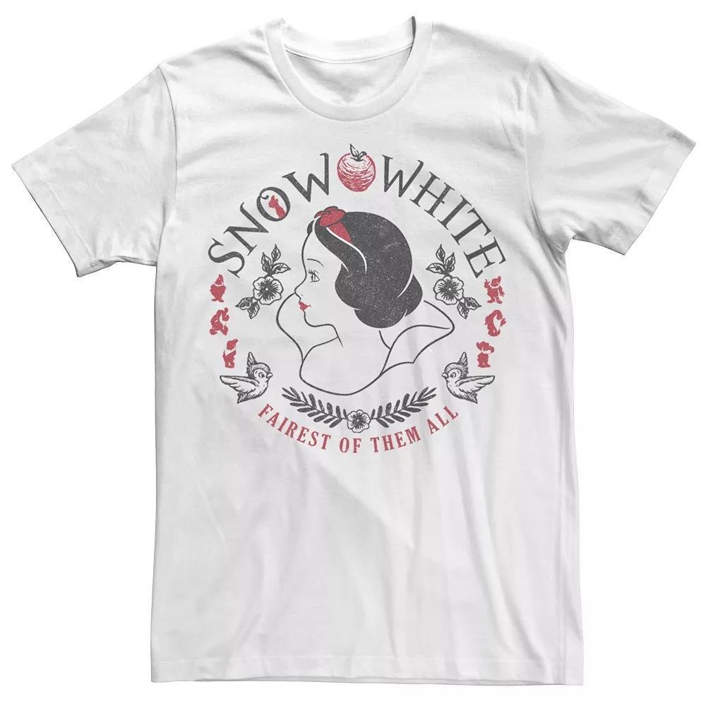 Disney's Snow White Men's Fairest Of Them All Profile Tee, Size: Medium Product Image