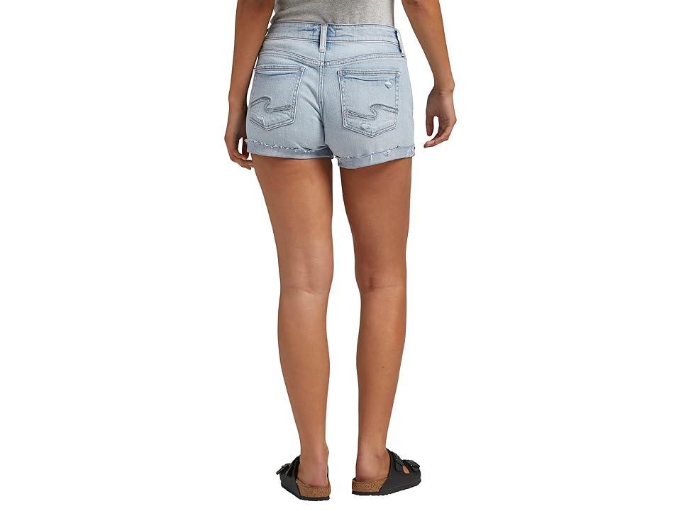 Silver Jeans Co. Boyfriend Mid-Rise Shorts L53623SOC111 (Indigo) Women's Shorts Product Image
