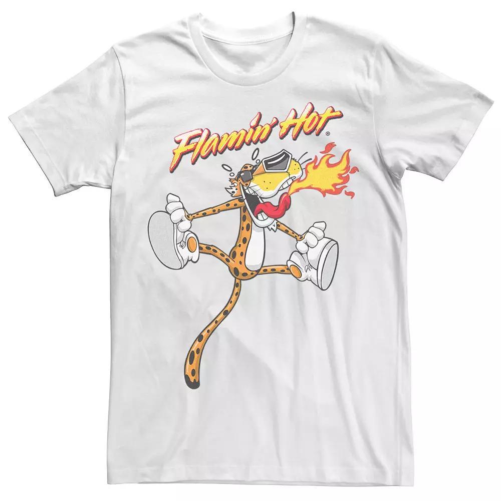 Men's Chester Cheetos Jumping Sweating Tee, Size: Small, White Product Image