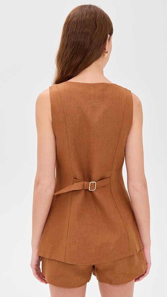 POSSE Lorenzo High Neck Vest | Shopbop Product Image