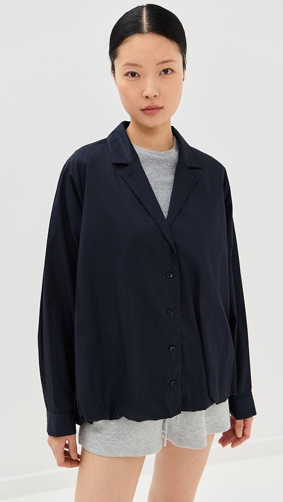 Tibi Eco Poplin Bubble Hem Shirt Jacket | Shopbop Product Image