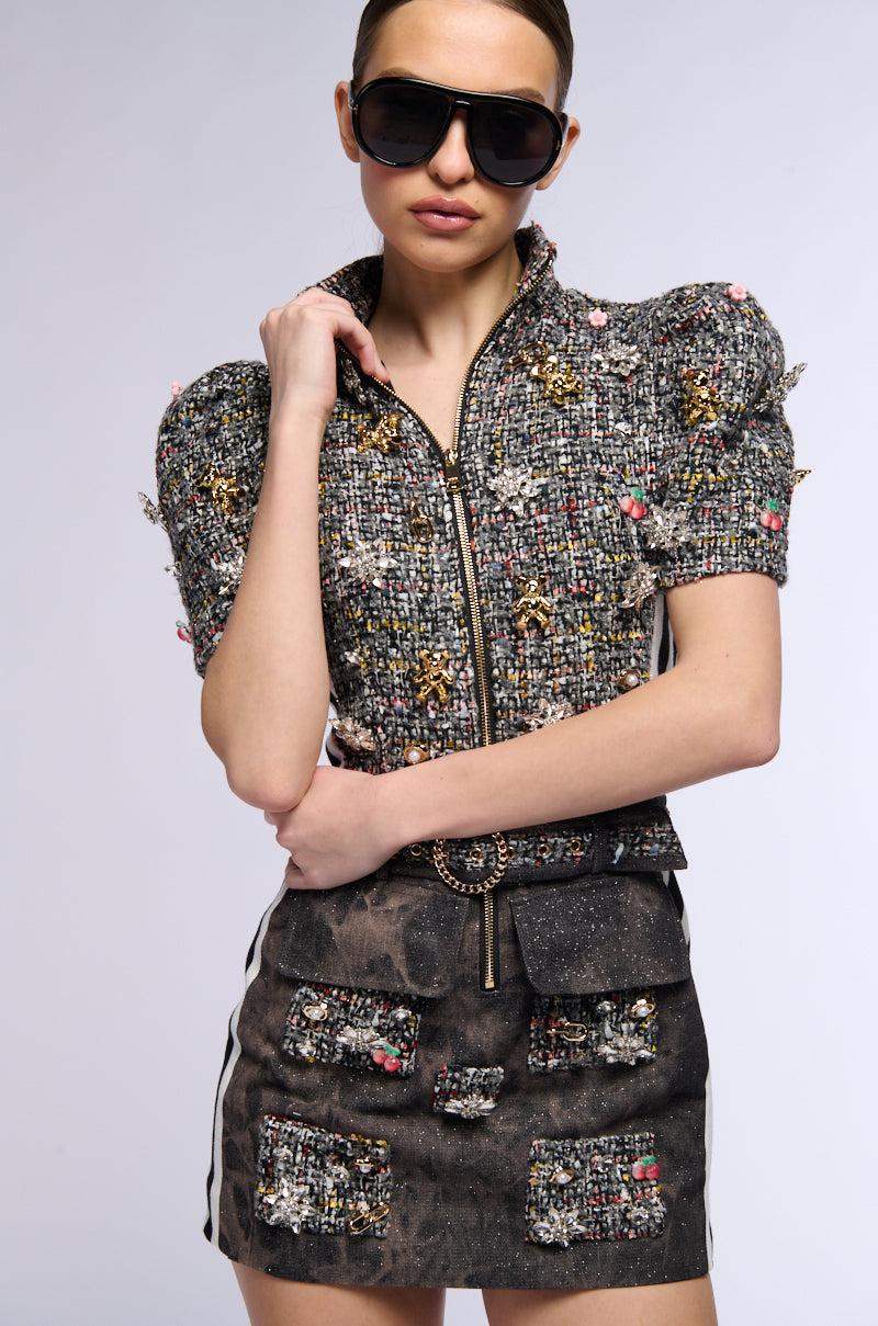 BERNIE TWEED MINI DRESS Product Image