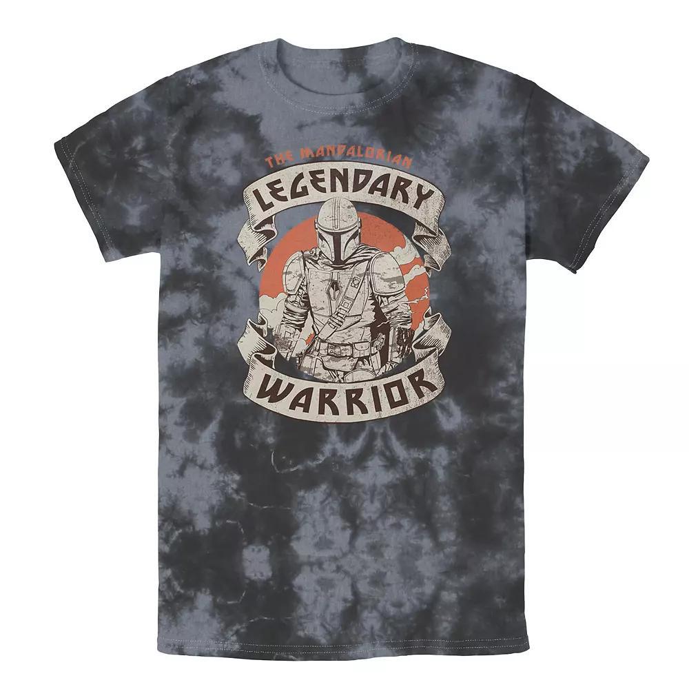 Men's Star Wars Mandalorian Legendary Lone Hunter Tee, Boy's, Size: XL, Black Grey Product Image