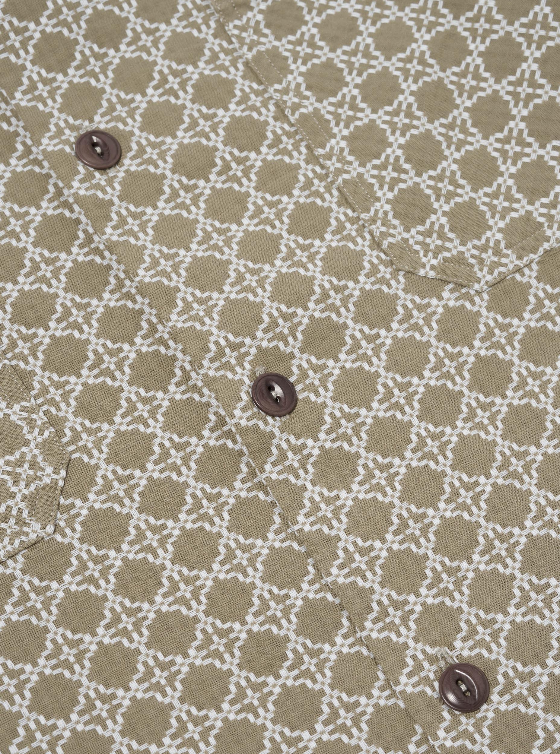 Sand/White Rhodes Cotton Work Shirt Product Image