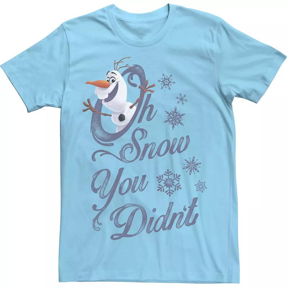 Disney's Frozen Olaf Men's Oh Snow You Didn't Tee, Size: Small, Light Blue Product Image