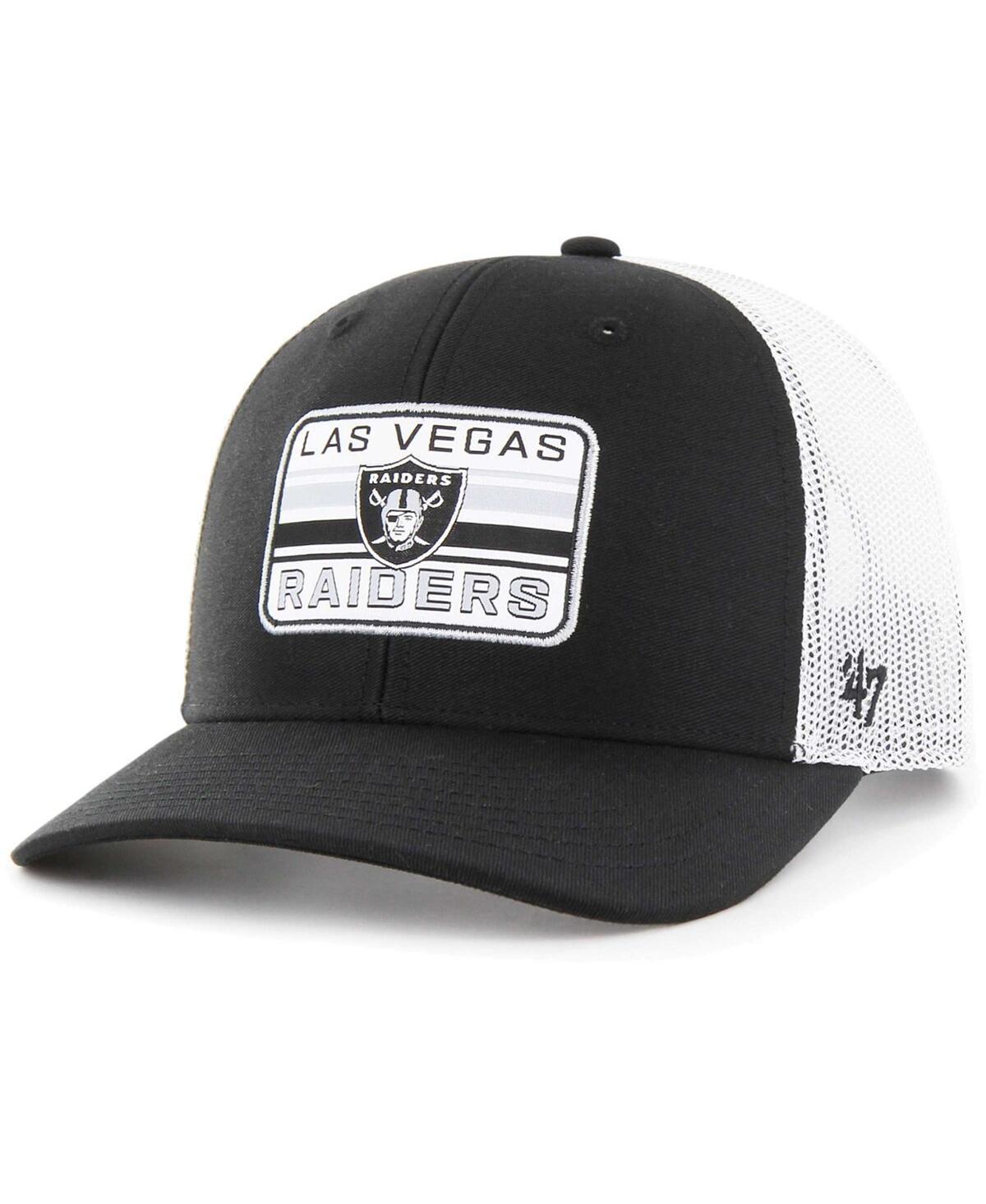 Men's '47 Black/White Las Vegas Raiders Drifter Adjustable Trucker Hat, Lvr Black Product Image