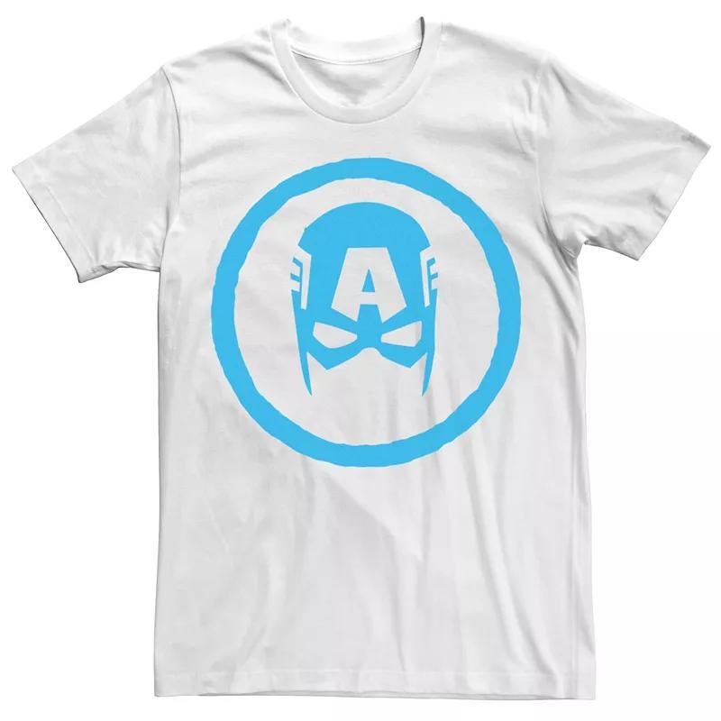 Men's Captain America  Tee, Size: Large, White Product Image