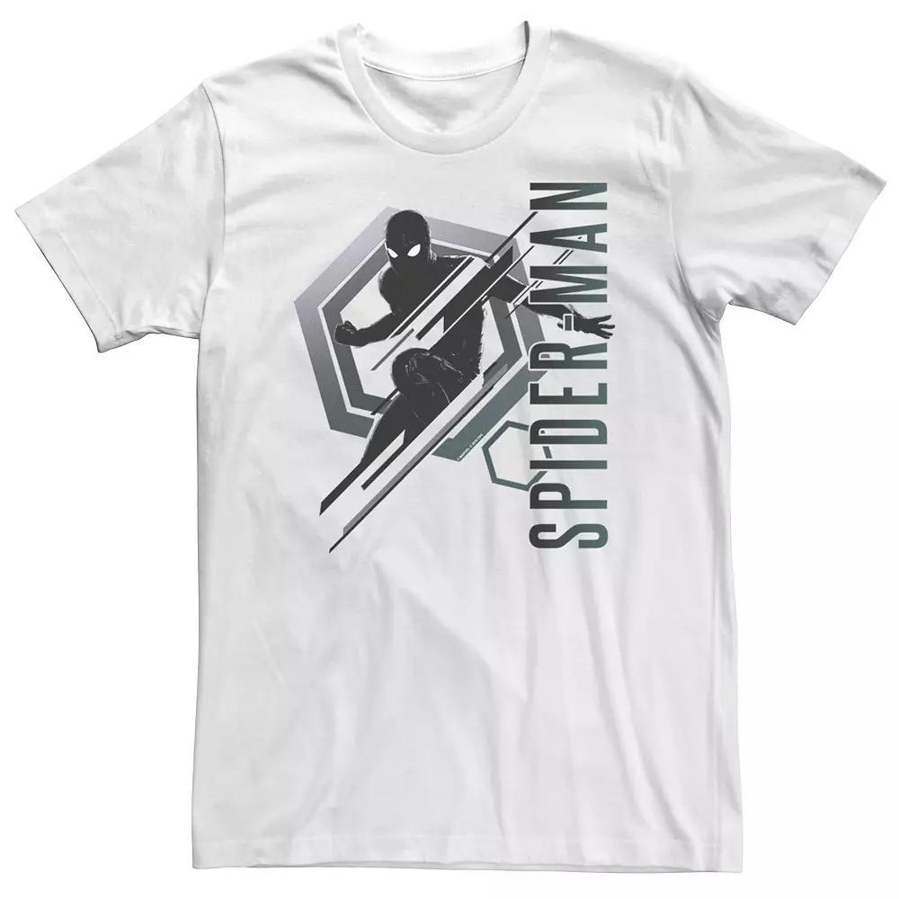 Big & Tall Marvel Spider-Man Far From Home Tech Stealth Suit Portrait Tee, Men's, Size: 3XL Tall, White Product Image