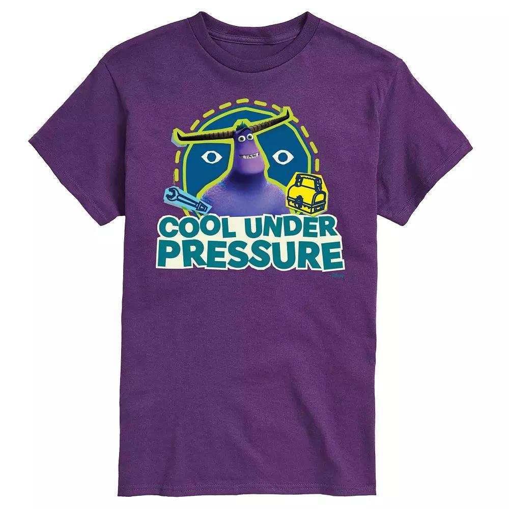 Disney / Pixars Monsters At Work Mens At Cool Under Pressure Graphic Tee Blue Product Image