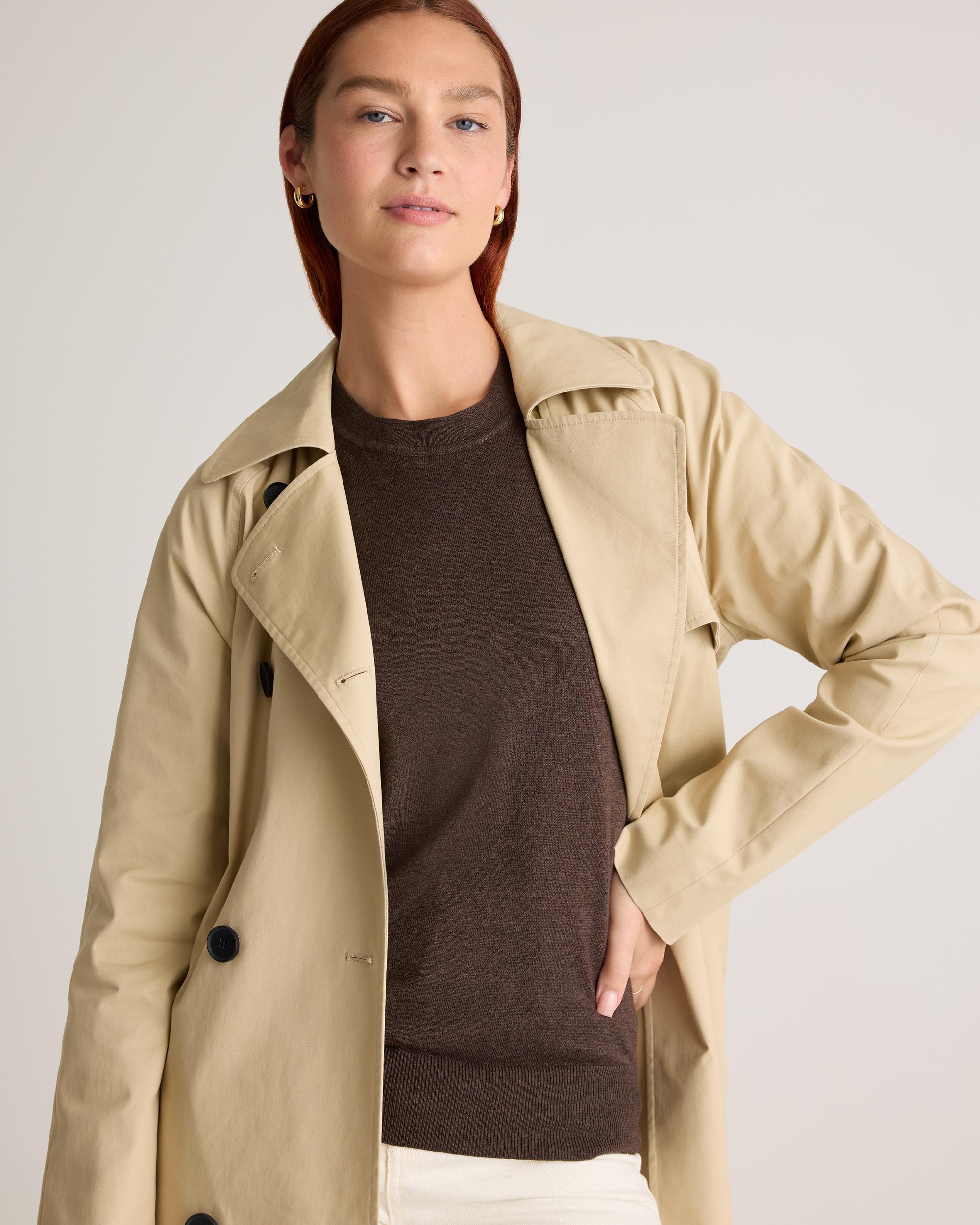 Quince | Women's Lightweight Cotton Cashmere Crew Sweater Size XS, Organic Cotton Product Image