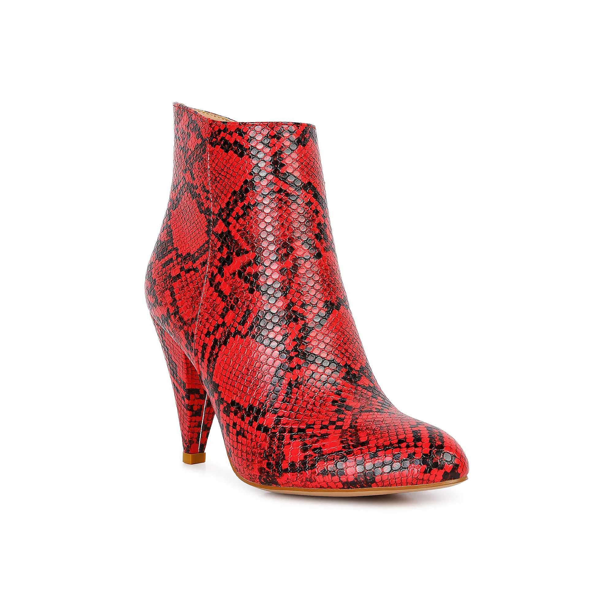 London Rag Lemon Tart Women's Heeled Ankle Boots, Size: 7 Product Image