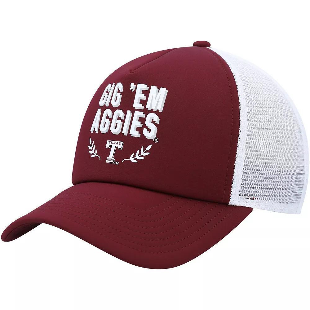 Men's adidas Maroon Texas A&M Aggies Phrase Foam Front Trucker Adjustable Hat, Red Product Image