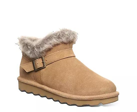 Bearpaw Jasmine Faux Fur Women's Short Boots, Size: 9, Black Ii Product Image