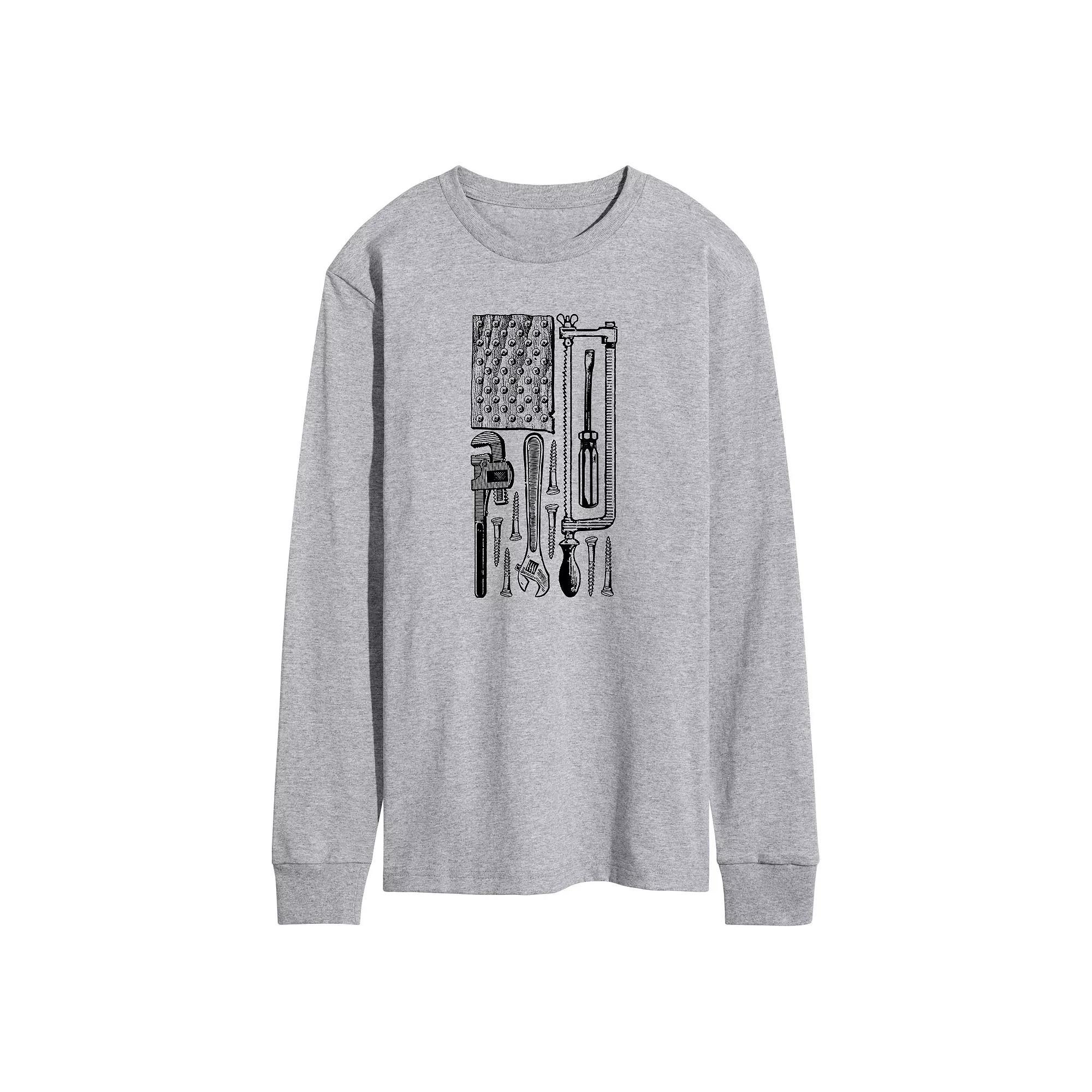 Mens Tool Flag Long Sleeve Graphic Tee Product Image