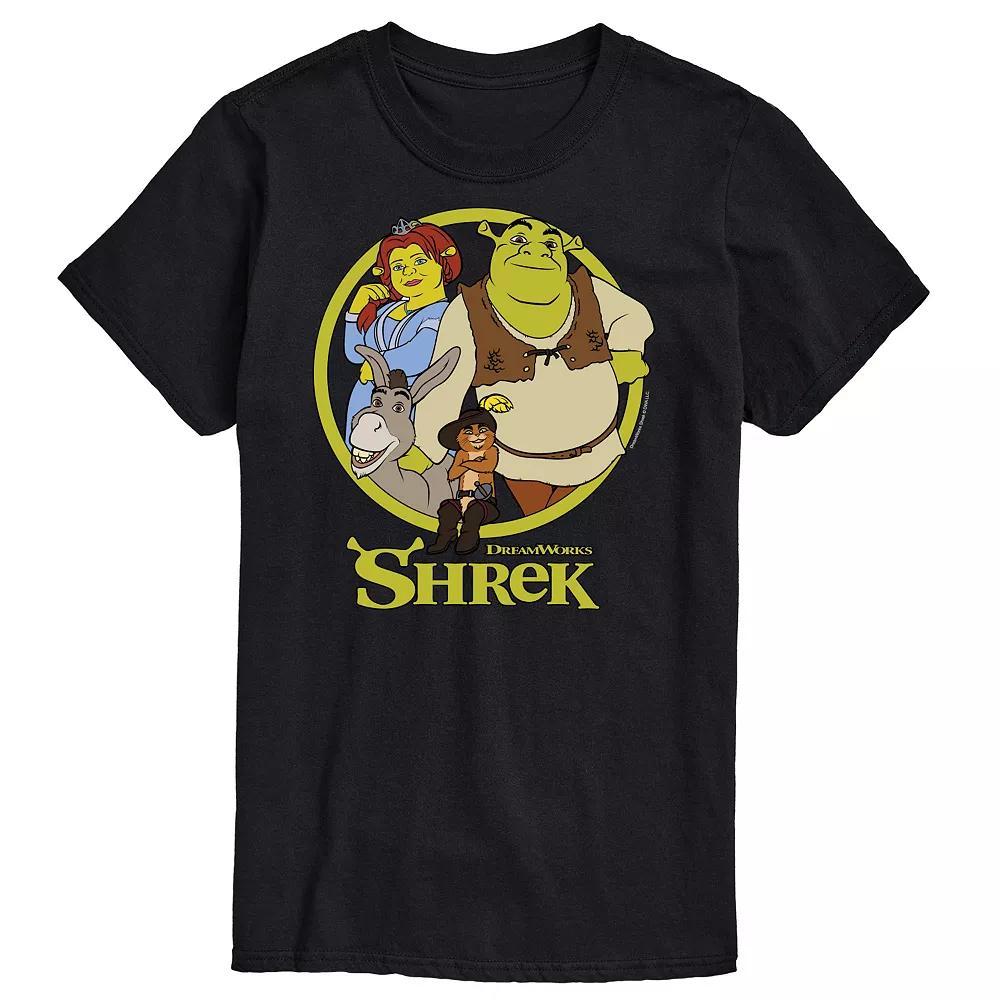 Big & Tall Shrek Group Tee, Men's, Size: XXL Tall, Black Product Image
