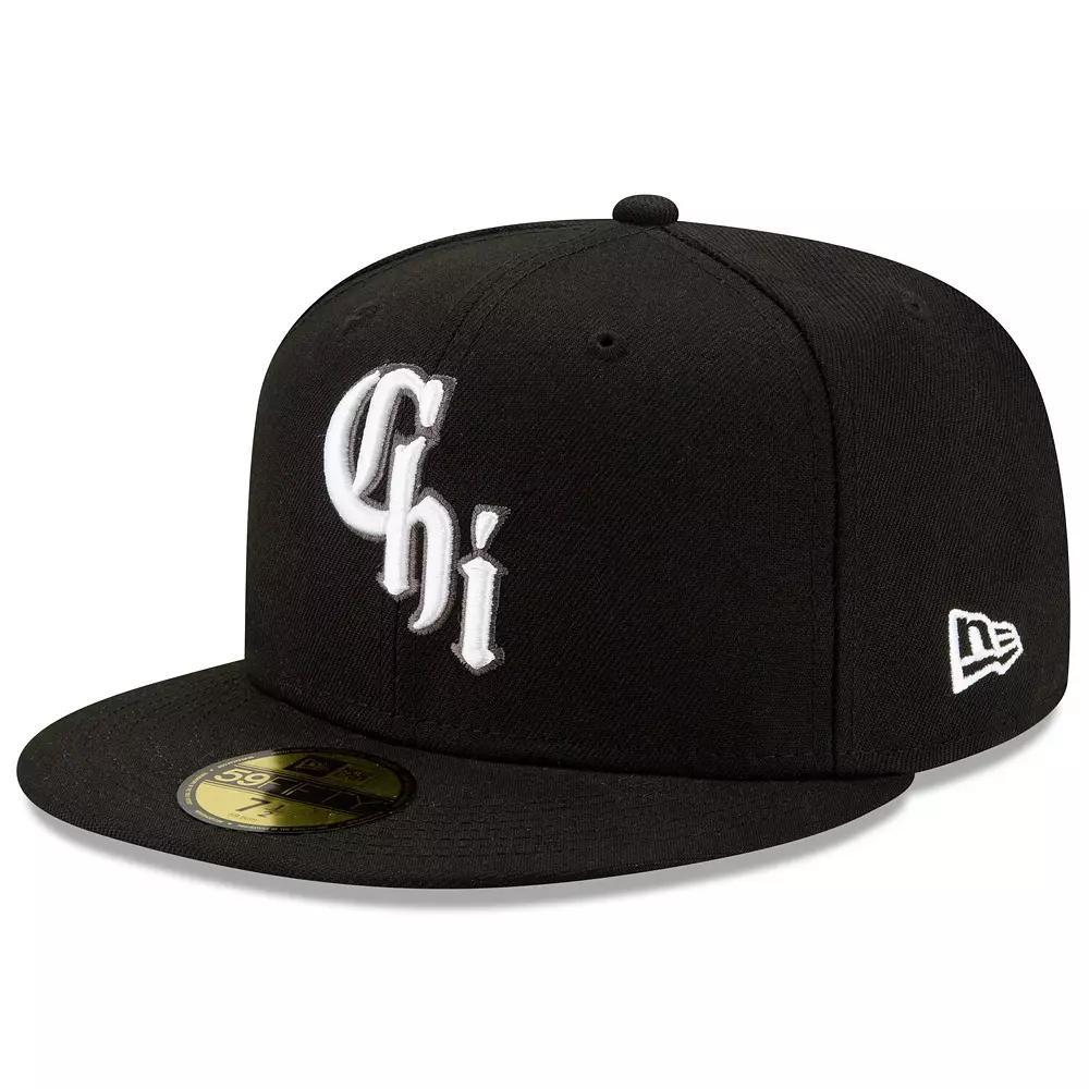 Men's New Era Black Chicago White Sox 2021 City Connect 59FIFTY Fitted Hat, Size: 7 1/2 Product Image