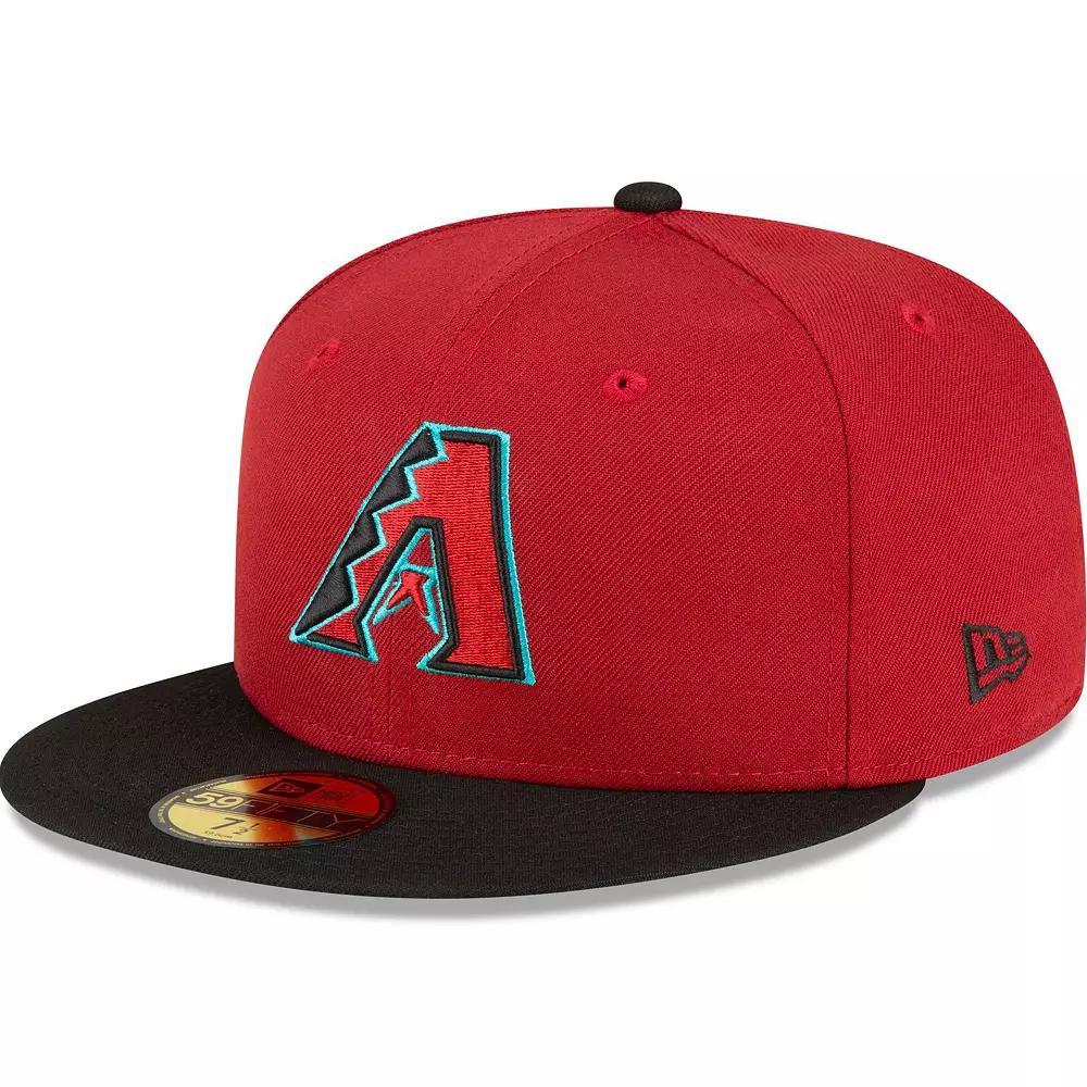 Men's New Era  Red/Black Arizona Diamondbacks Home Authentic Collection On-Field 59FIFTY Fitted Hat, Size: 7 1/2 Product Image