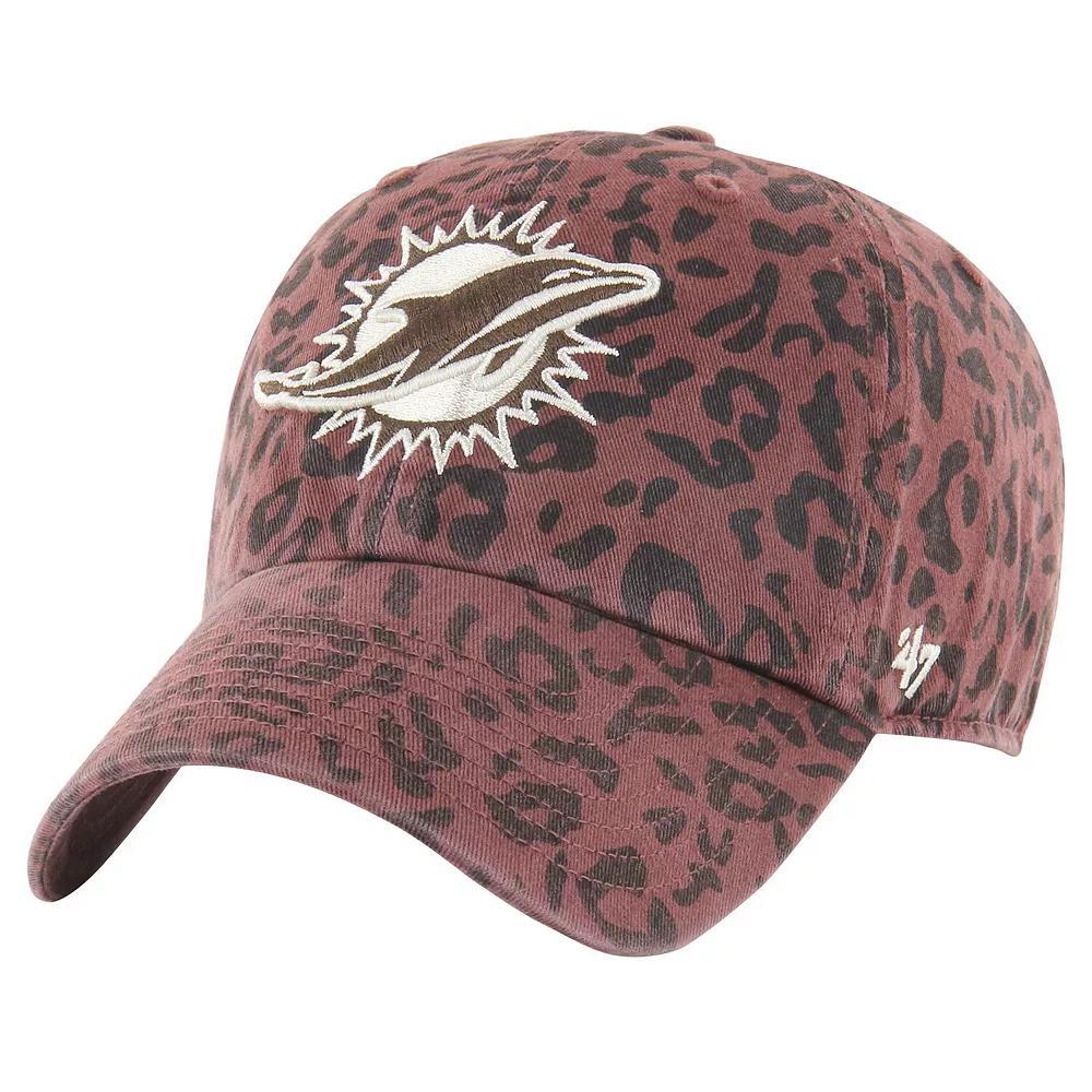 Women's '47  Brown Miami Dolphins Tawny Clean Up Adjustable Hat Product Image
