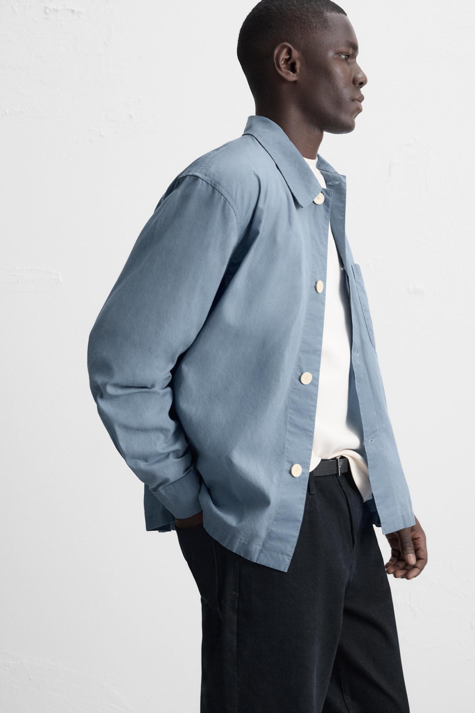 WAXED EFFECT OVERSHIRT Product Image