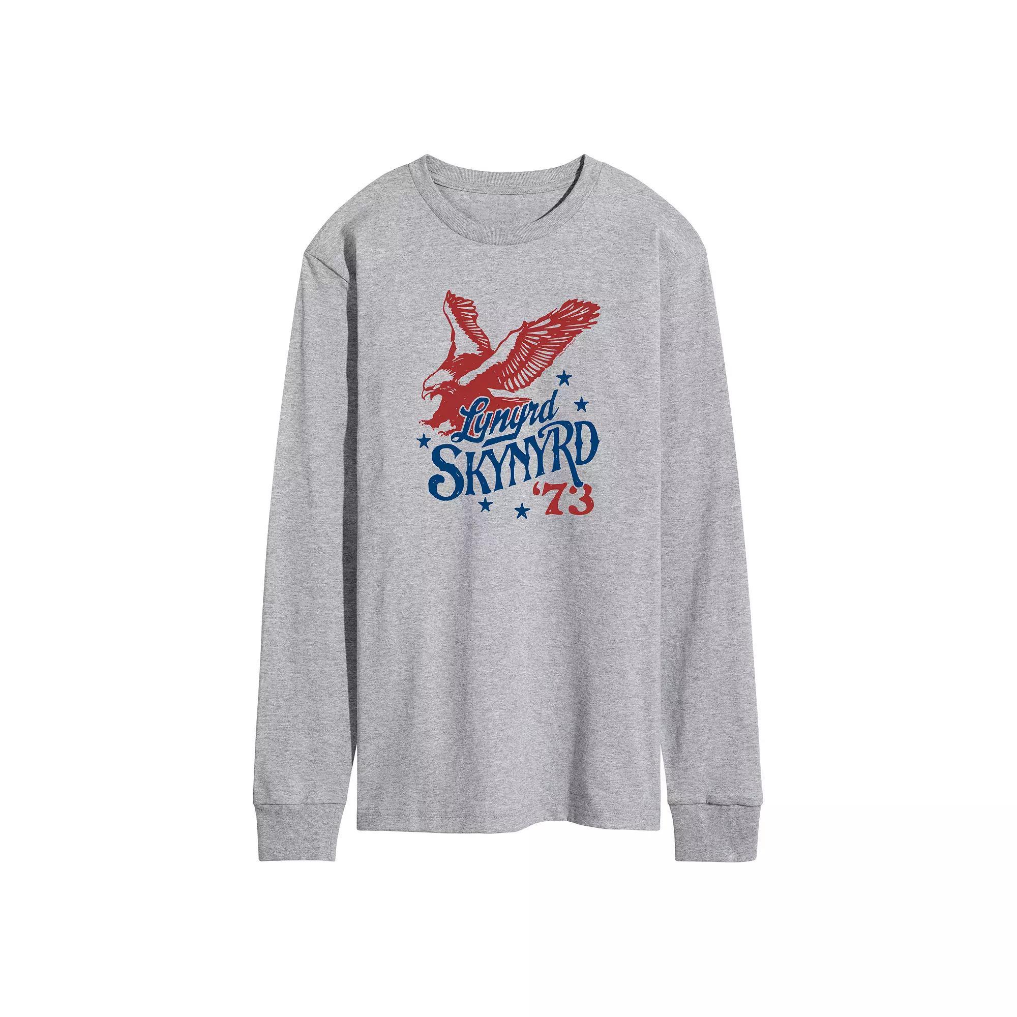 Men's Lynyrd Skynyrd Soaring Eagle Long Sleeve Graphic Tee, Size: Small, Grey Gray Product Image