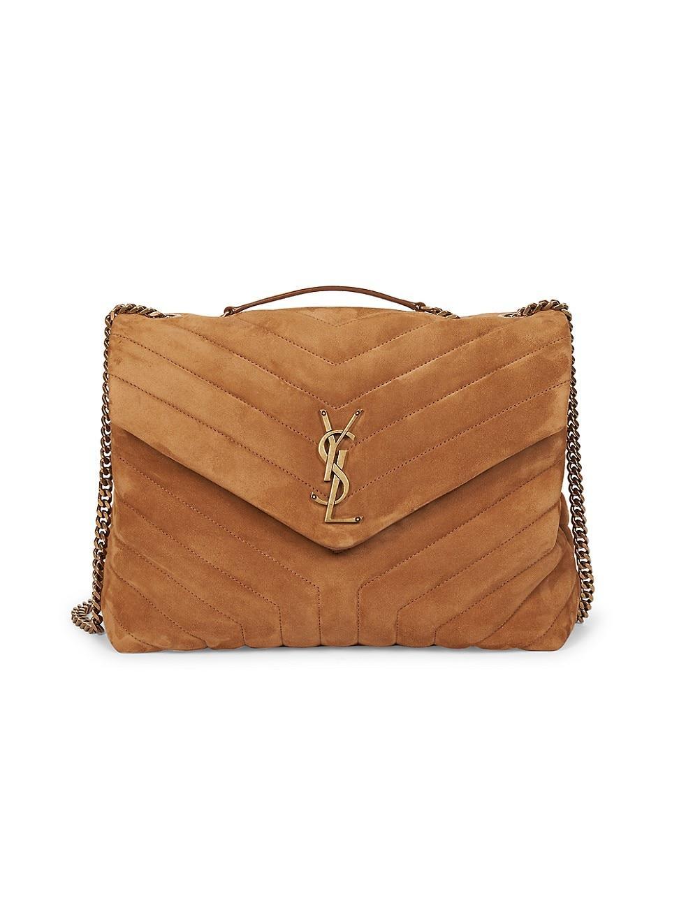 Womens Loulou Medium Shoulder Bag in Quilted Leather Product Image