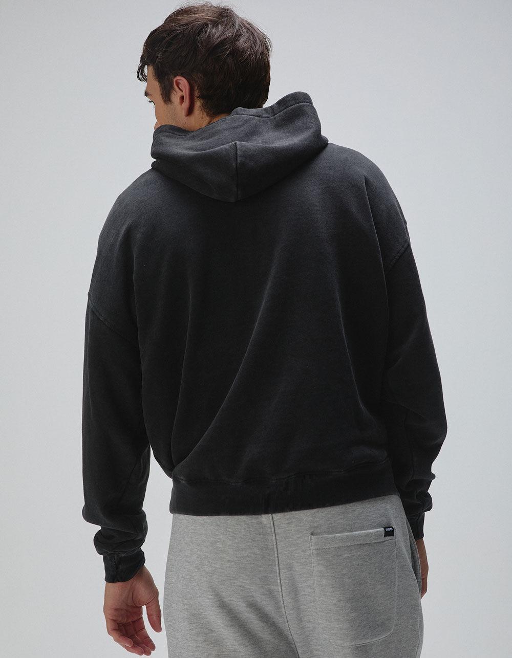 RSQ Mens Washed Oversized Hoodie - RUST Product Image