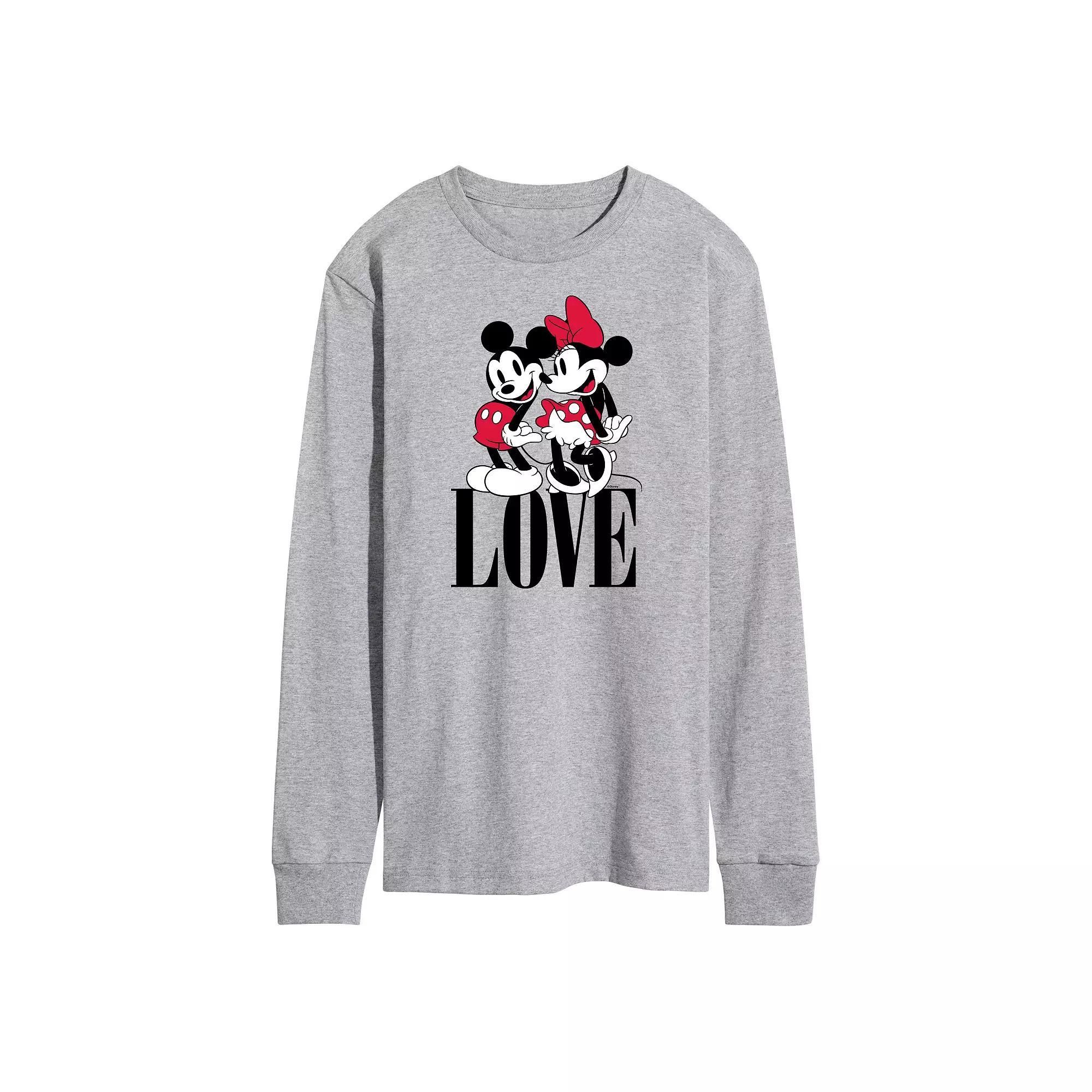 Disneys Mickey Mouse Mens Minnie Love Long Sleeve Product Image