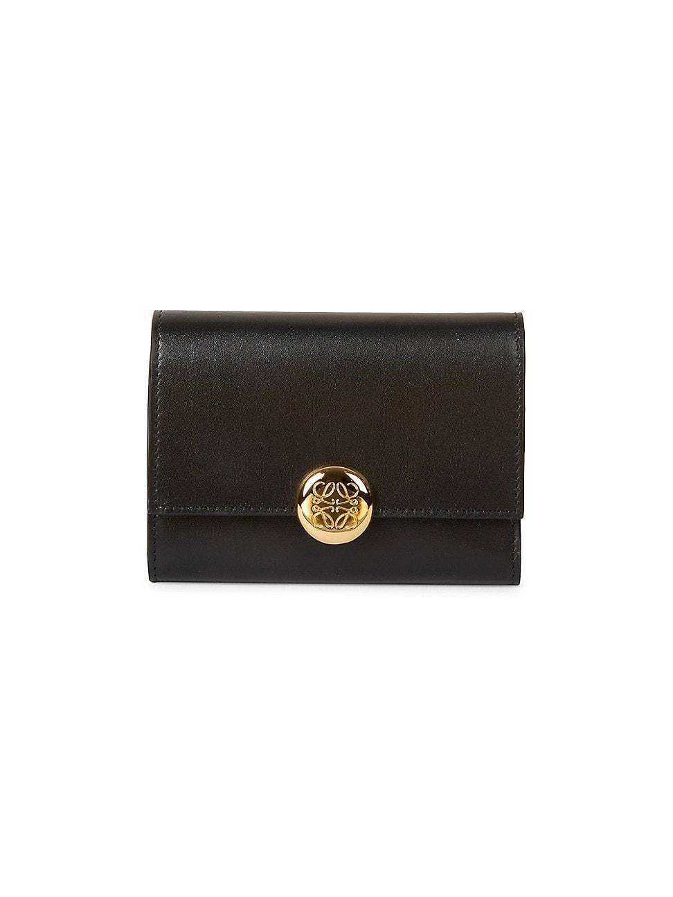 Small Pebble Leather Trifold Wallet Product Image
