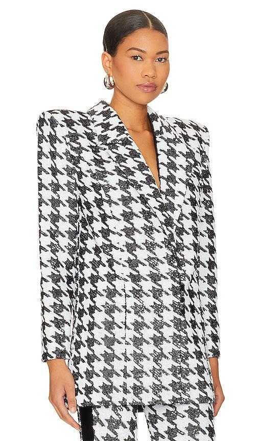 Womens Down In Flames Houndstooth Blazer Product Image
