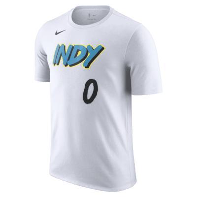 Tyrese Haliburton Indiana Pacers Essential City Edition Nike Mens NBA T-Shirt Product Image