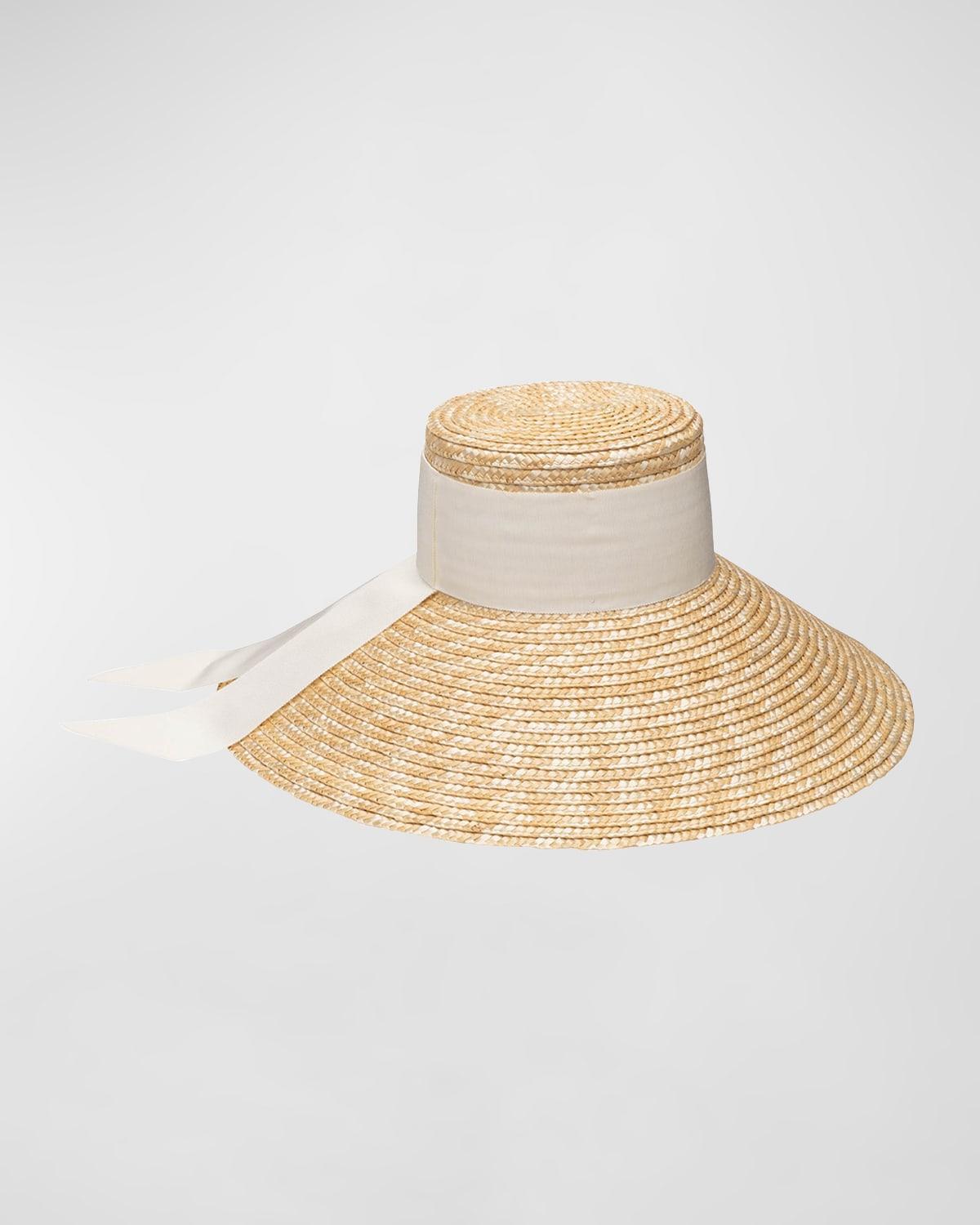 Mirabel Wide-Brim Straw Sun Hat Product Image