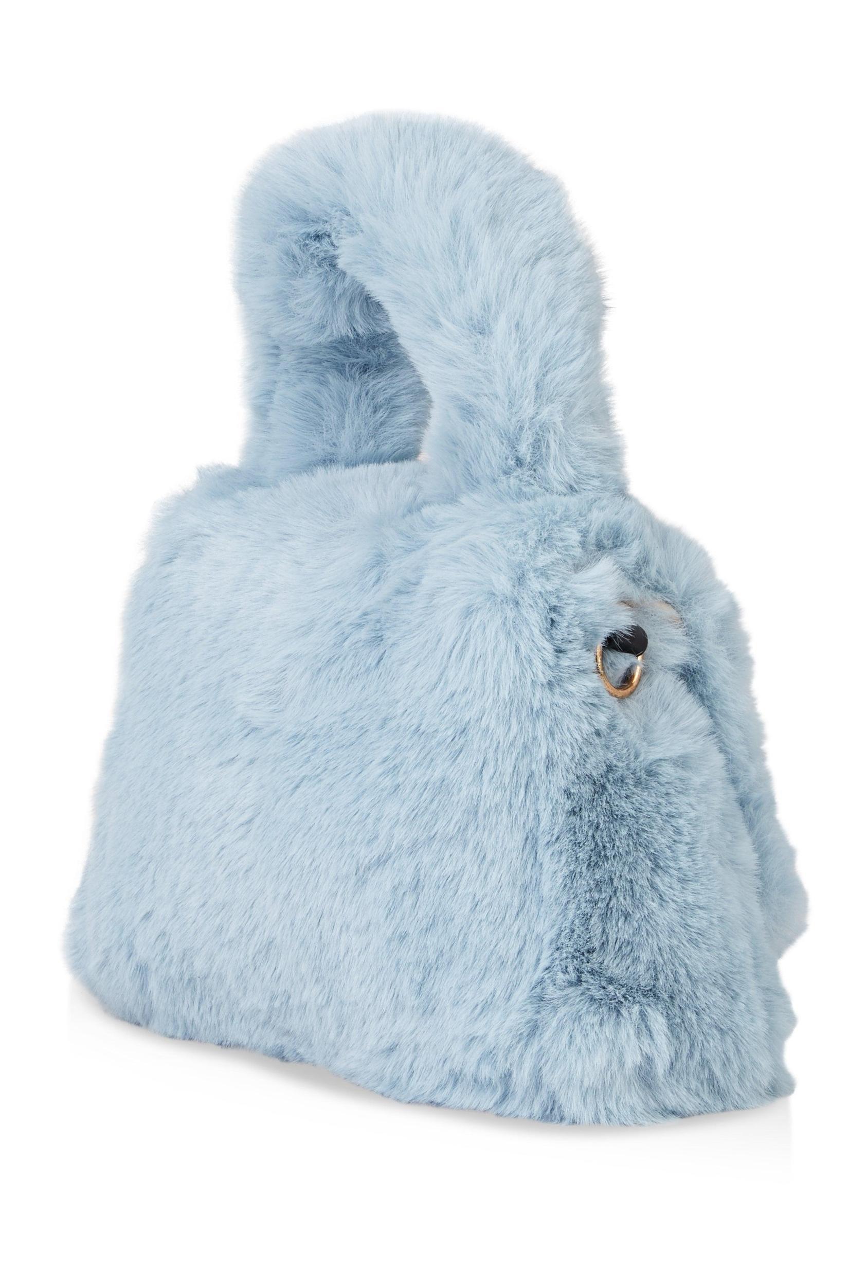 Faux Fur Convertible Handbag Female Product Image