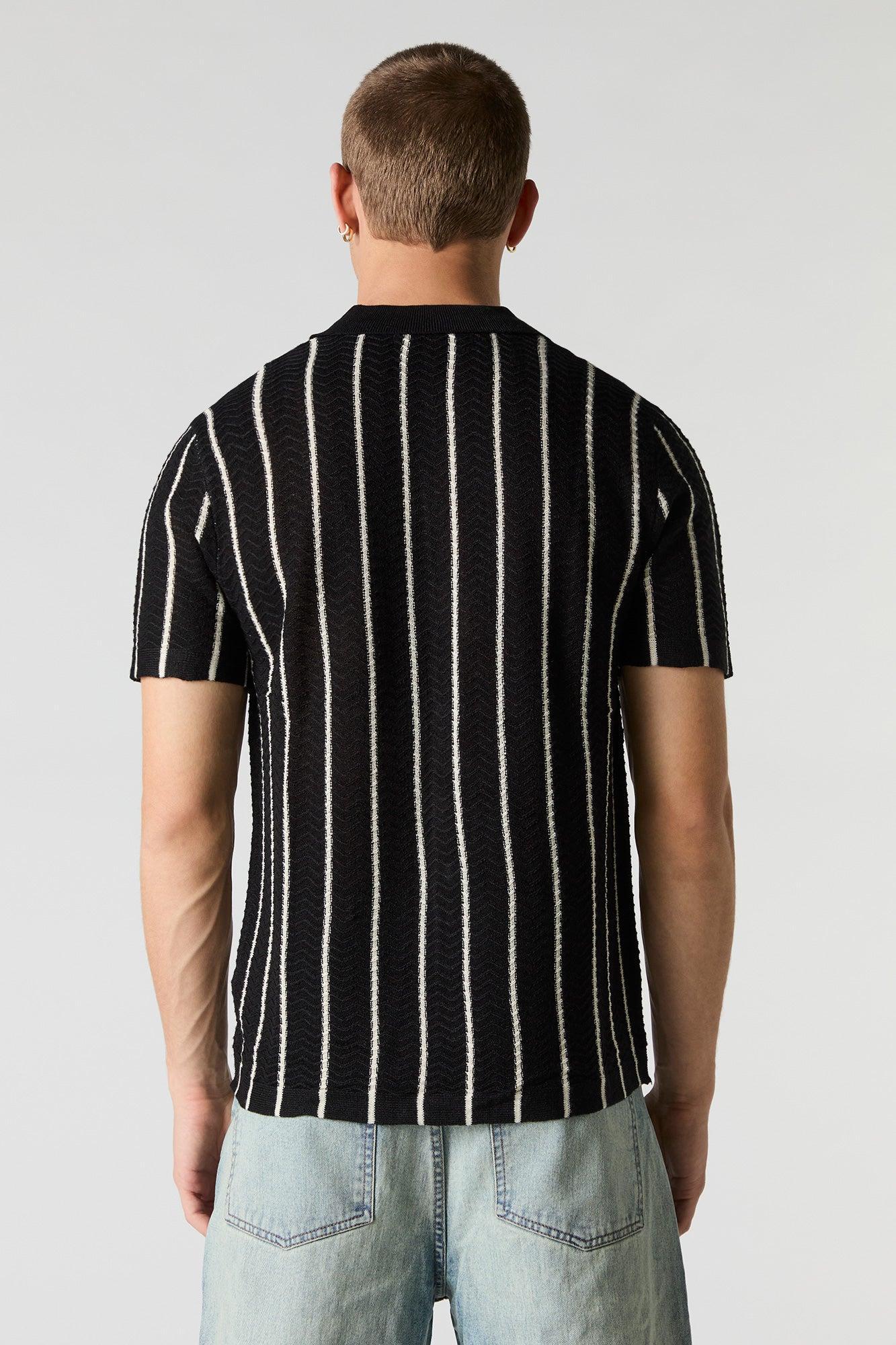 Knit Striped Cardigan Male Product Image