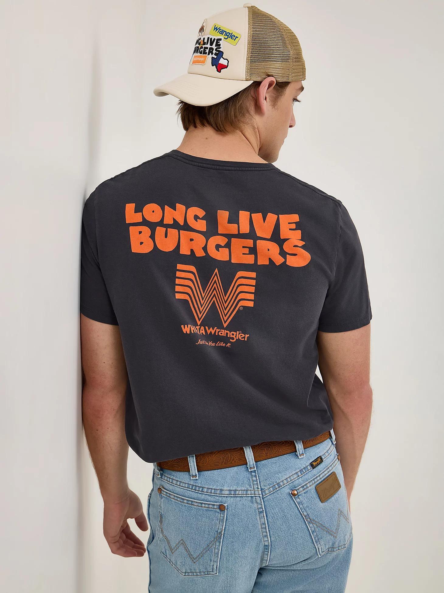 Wrangler x Whataburger Men's Long Live Burgers T-Shirt | Men's SHIRTS | Wrangler® Product Image