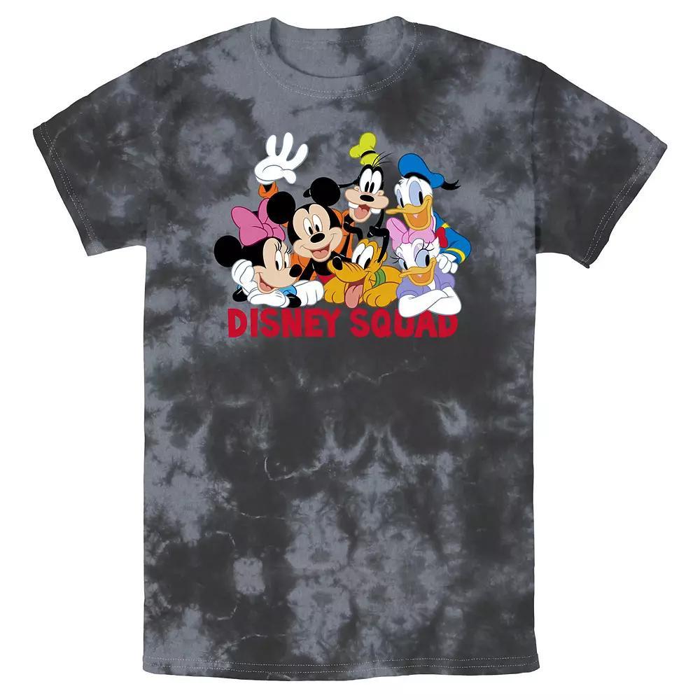 Men's Disney Mickey And Friends Disney Squad Wash Tee, Size: Medium, White Blue Product Image