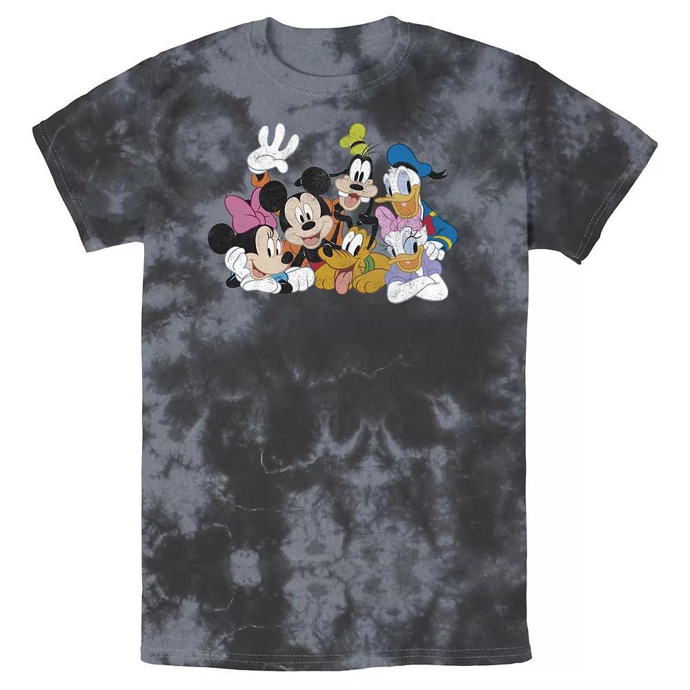 Men's Disney Mickey Classic Characters Wash Tee, Size: Medium, White Blue Product Image
