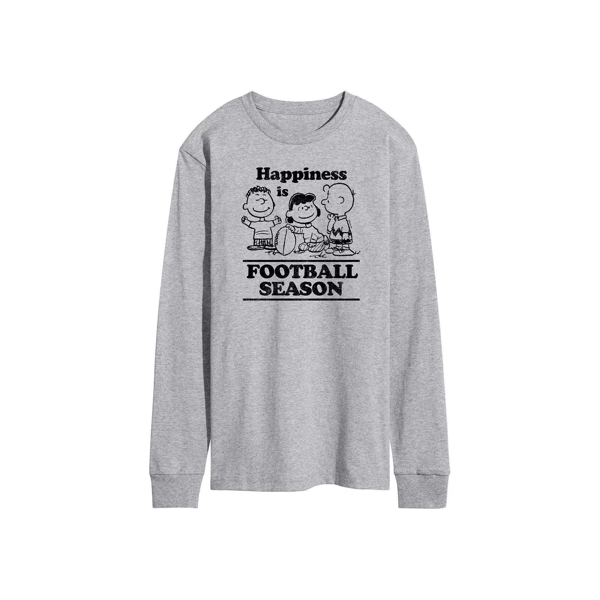 Mens Peanuts Happiness Is Football Season Tee Product Image