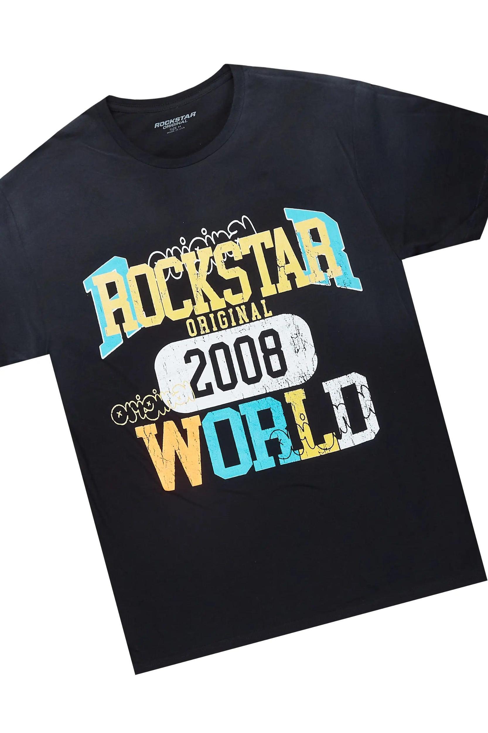 Jaka Black T-Shirt/Super Stacked Flare Track Set Male Product Image